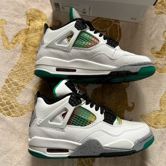 Women’s 2020 Nike Air Jordan 4 Retro 'Rasta' / Size 6 / Brand New in Box - Picture 4 of 12